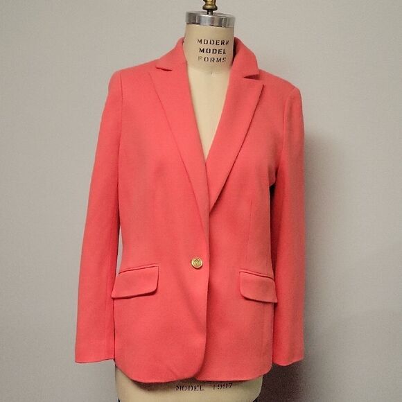 Talbots Salmon Colored Blazer, Size 14 - Picture 1 of 6